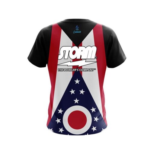 Storm Ohio Flag CoolWick Bowling Jersey - Image 2