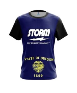 Storm Oregon Flag CoolWick Bowling Jersey