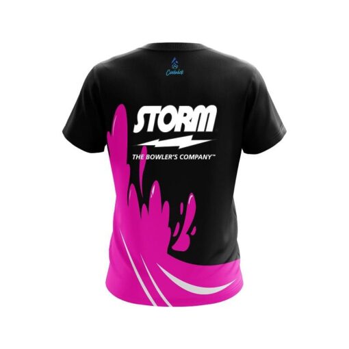 Storm Pink Splash CoolWick Bowling Jersey - Image 2