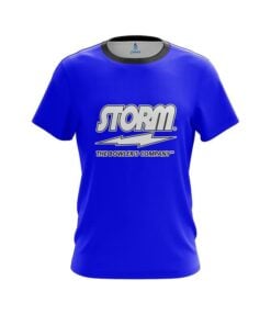 Storm Plain Blue CoolWick Bowling Jersey