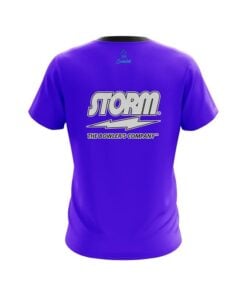 Alternative view of Storm Plain Purple CoolWick Bowling Jersey