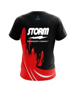 Alternative view of Storm Red Splash CoolWick Bowling Jersey
