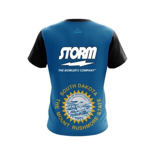 Storm South Dakota Flag CoolWick Bowling Jersey - Image 2