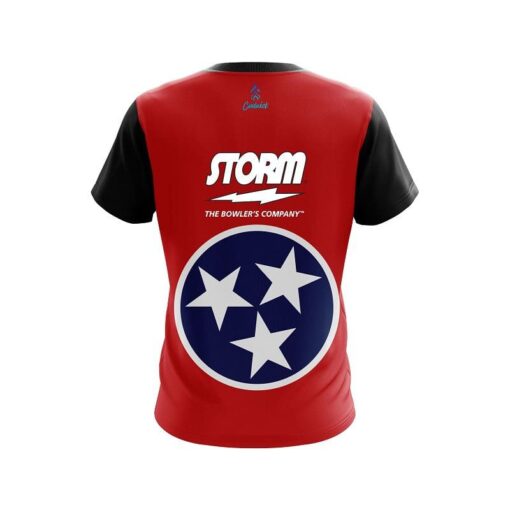 Storm Tennessee  Flag CoolWick Bowling Jersey - Image 2