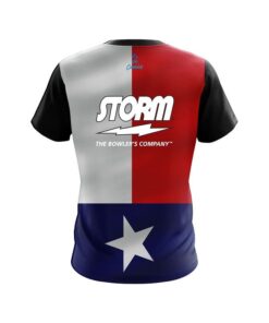 Alternative view of Storm Texas Flag CoolWick Bowling Jersey