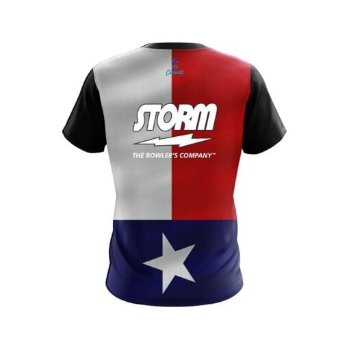 Storm Texas Flag CoolWick Bowling Jersey - Image 2
