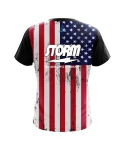Alternative view of Storm USA Flag CoolWick Bowling Jersey