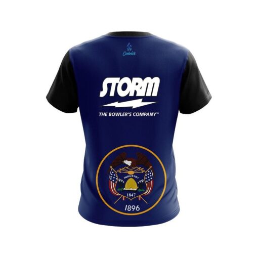 Storm Utah Flag CoolWick Bowling Jersey - Image 2