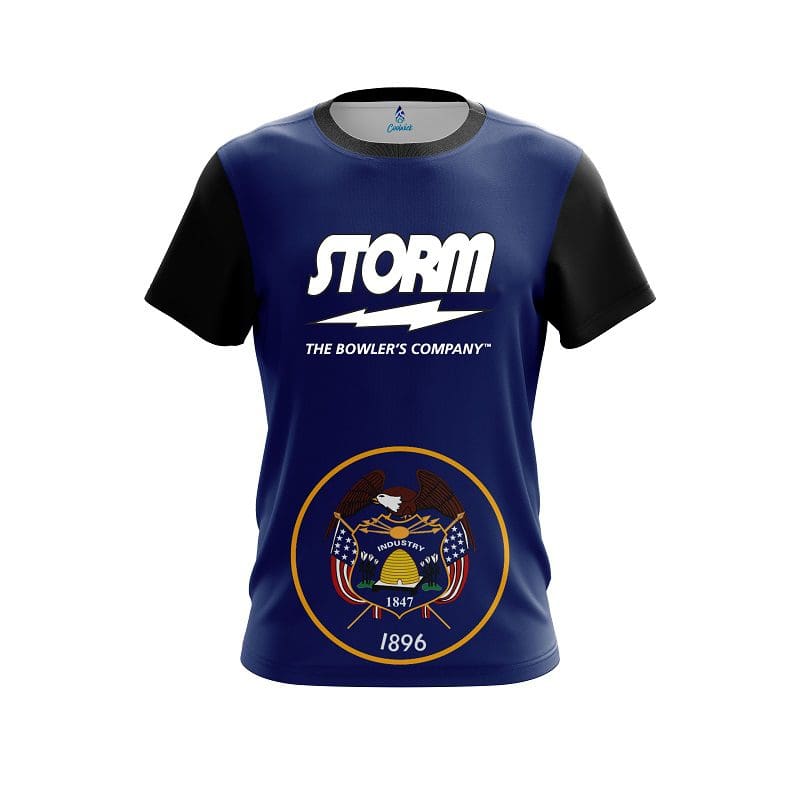 Storm Utah Flag CoolWick Bowling Jersey
