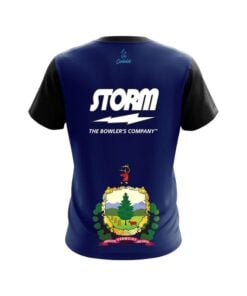 Alternative view of Storm Vermont Flag CoolWick Bowling Jersey