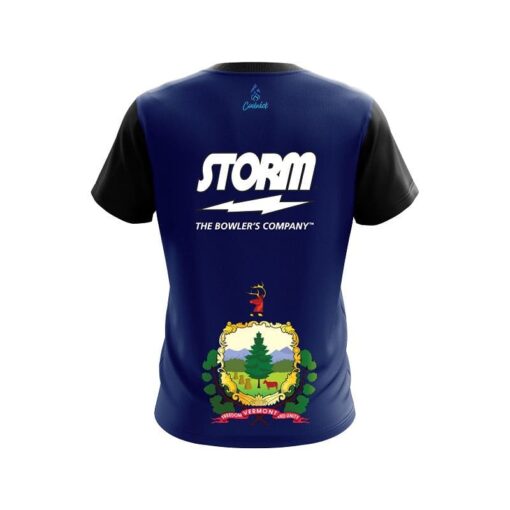 Storm Vermont Flag CoolWick Bowling Jersey - Image 2