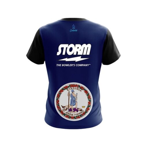 Storm Virginia Flag CoolWick Bowling Jersey - Image 2