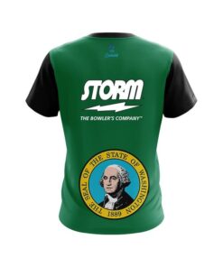 Alternative view of Storm Washington Flag CoolWick Bowling Jersey