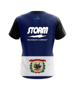 Alternative view of Storm West Virginia Flag CoolWick Bowling Jersey