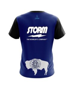 Alternative view of Storm Wyoming  Flag CoolWick Bowling Jersey