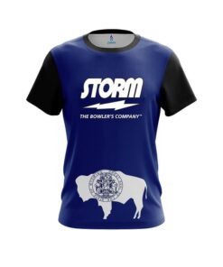 Storm Wyoming  Flag CoolWick Bowling Jersey