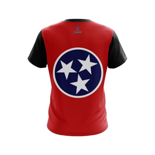 Plain Tennessee Flag CoolWick Bowling Jersey - Image 2
