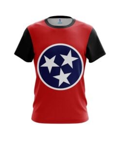 Plain Tennessee Flag CoolWick Bowling Jersey