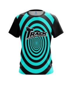 Track Aqua Swirl CoolWick Bowling Jersey