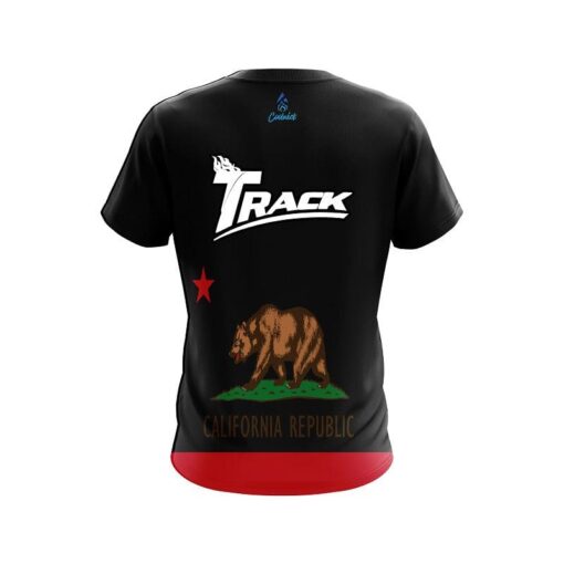 Track California Republic Flag CoolWick Bowling Jersey - Image 2