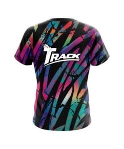 Alternative view of Track Colorful Art CoolWick Bowling Jersey