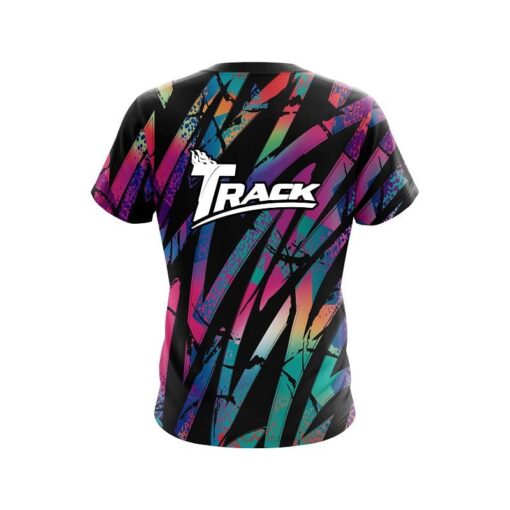 Track Colorful Art CoolWick Bowling Jersey - Image 2
