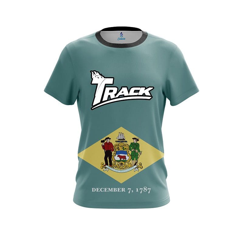 Track Delaware Flag CoolWick Bowling Jersey