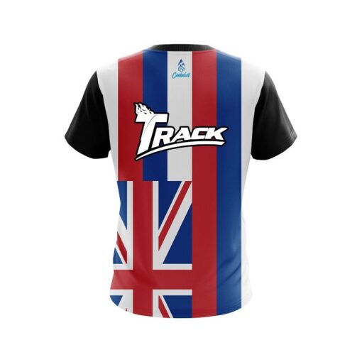 Track Hawaii Flag CoolWick Bowling Jersey - Image 2