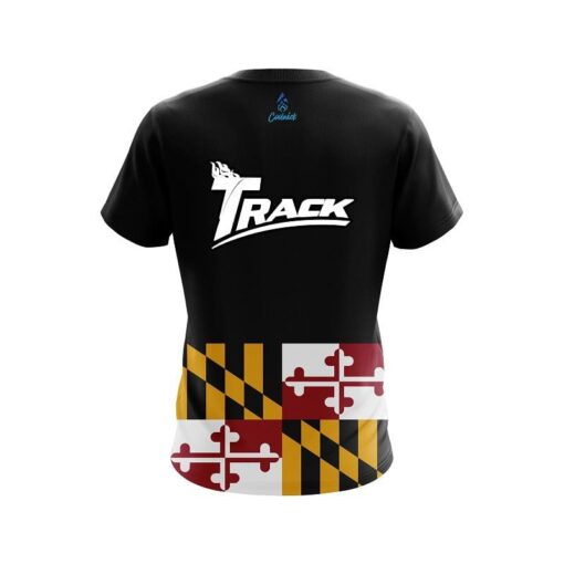 Track Maryland Flag CoolWick Bowling Jersey - Image 2