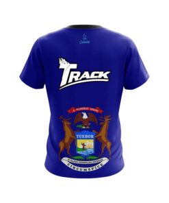 Alternative view of Track Michigan Flag CoolWick Bowling Jersey
