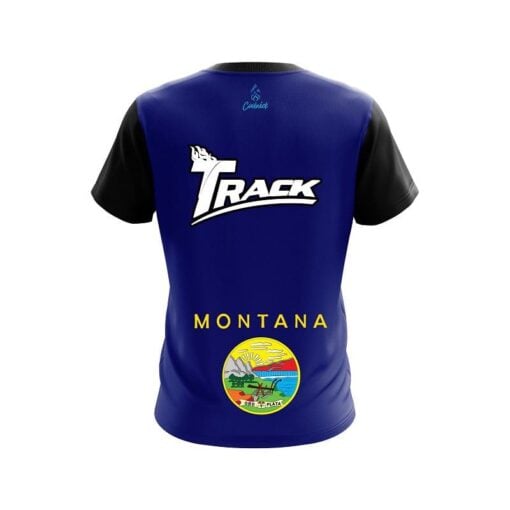 Track Montana Flag CoolWick Bowling Jersey - Image 2