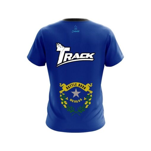 Track Nevada Flag CoolWick Bowling Jersey - Image 2