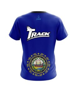Alternative view of Track New Hampshire Flag CoolWick Bowling Jersey