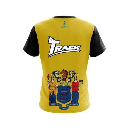 Track New Jersey Flag CoolWick Bowling Jersey - Image 2