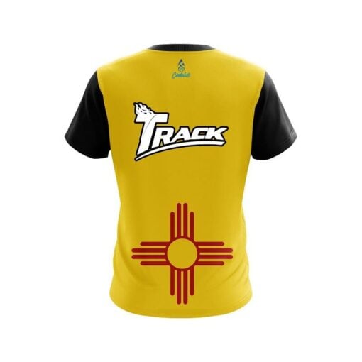 Track New Mexico Flag CoolWick Bowling Jersey - Image 2