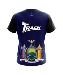 Alternative view of Track New York Flag CoolWick Bowling Jersey