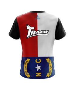 Alternative view of Track North Carolina Flag CoolWick Bowling Jersey