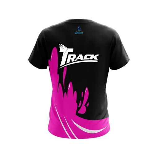 Track Pink Splash CoolWick Bowling Jersey - Image 2