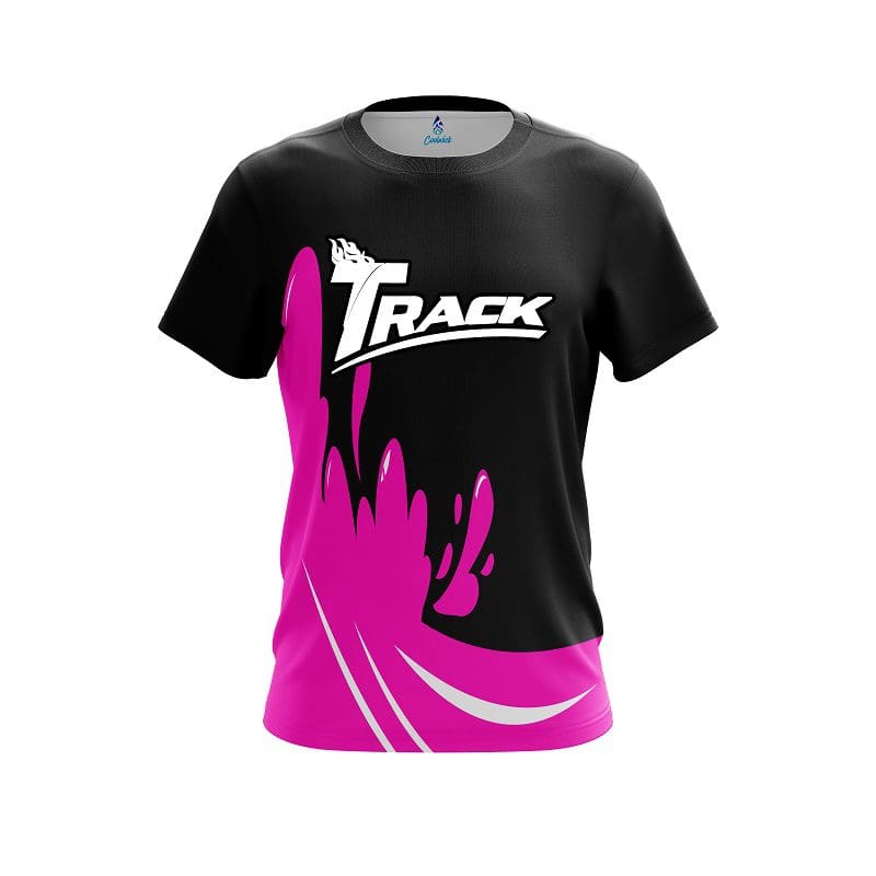 Track Pink Splash CoolWick Bowling Jersey
