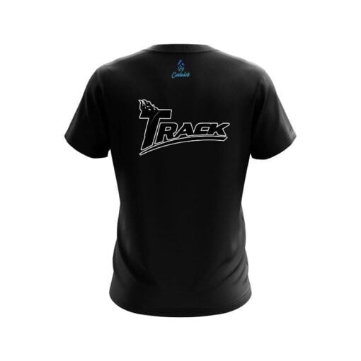 Track Plain Black CoolWick Bowling Jersey - Image 2