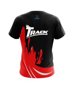 Alternative view of Track Red  Splash CoolWick Bowling Jersey