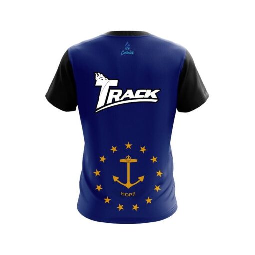 Track Rhode Island Flag CoolWick Bowling Jersey - Image 2