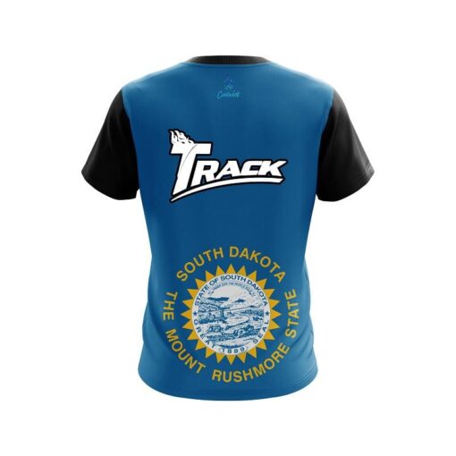 Track South Dakota Flag CoolWick Bowling Jersey - Image 2