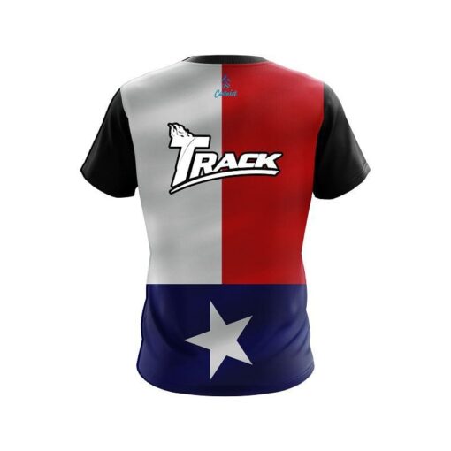 Track Texas Flag CoolWick Bowling Jersey - Image 2