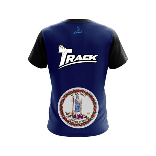 Track Virginia Flag CoolWick Bowling Jersey - Image 2