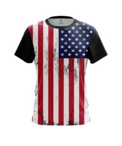 USA Flag CoolWick Bowling Jersey