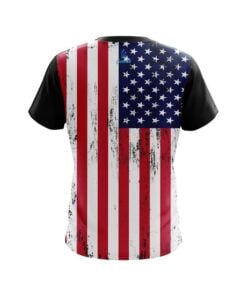 Alternative view of USA Flag CoolWick Bowling Jersey
