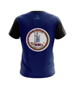 Alternative view of Plain Virginia Flag CoolWick Bowling Jersey