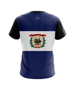 Alternative view of Plain West Virginia Flag CoolWick Bowling Jersey