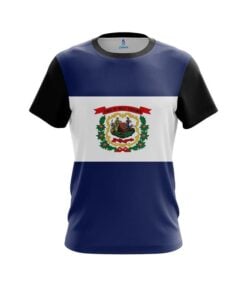 Plain West Virginia Flag CoolWick Bowling Jersey